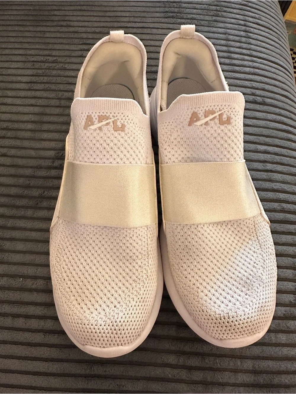 APL Women’s Slip-On Knit Sneakers in Pale Pink